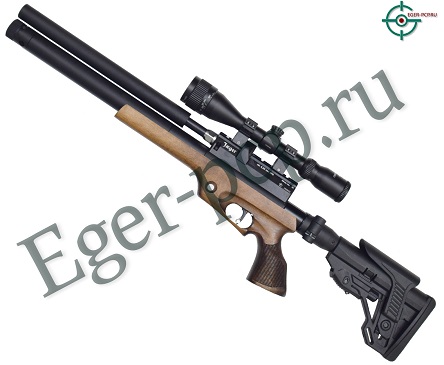 Пневматическая PCP винтовка Jager SPR Карабин 312 мм (6.35 мм, складной приклад, МСП)